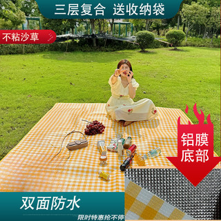 Thảm picnic ngoài trời chống dầu, kiểu dáng Ins, thảm picnic gập lại, chống nước, dùng một lần, di động, LCT2