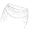 Yoo Multilayer Ngọc Trai Thắt Lưng Phong Cách Vintage Nữ Đảng Dây Thắt Lưng Phụ Kiện Trang Sức