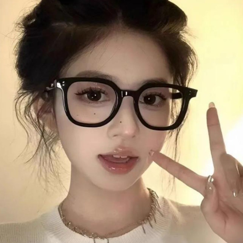 Cổ Điển Khung Vuông Ánh Sáng Xanh Chặn Kính Chống Tia UV Nhẹ Đa Năng Phù Hợp Cho Nam Nữ Máy Tính Văn Phòng Sử Dụng Kính Mắt
