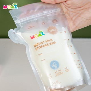 Túi trữ sữa cảm biến nhiệt moaz eco (200ml/250ml) chất liệu cao cấp an toàn cho bé tặng bút chipchop