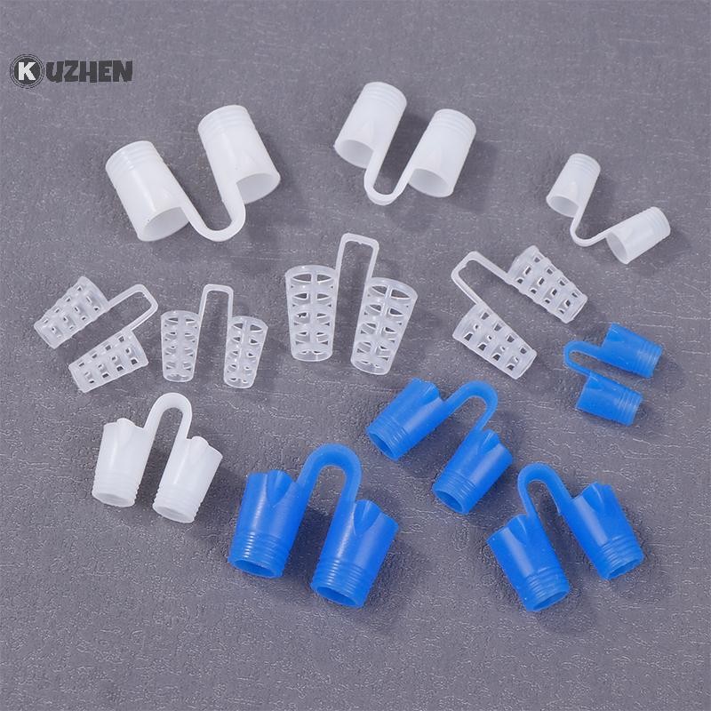 KUZHEN 4 / 8 Chiếc Silicon Chống Ngáy Mũi Dilators Ngưng Thở Hỗ Trợ Ngáy Mũi Kẹp Mũi Thiết Bị Thở NÓNG