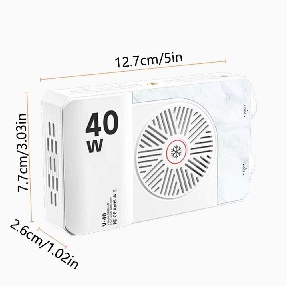 Đèn máy ảnh LED FUHUIOT RGB, Đèn Video LED Mini 40W 2800-9000K, Chế độ FX 8 có thể điều chỉnh đa chức năng có đèn chụp ảnh bỏ túi ba chân Studio ảnh