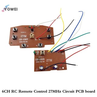 YOWEI 6CH 2.4G Điều Khiển Từ Xa Chất Lượng Cao 27 MHz Mạch PCB Bộ Thu Cho Xe RC Điều Khiển Từ Xa Đồ Chơi Phần VN