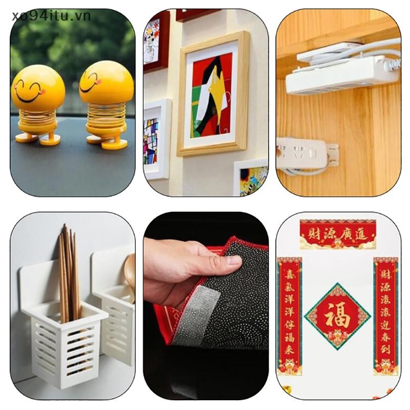 XOITU 5M / 10M Băng dính hai mặt cố định chắc chắn Băng dính hai mặt Lưới mờ Chống thấm nước Traceless Độ nhớt cao Thảm dính VN