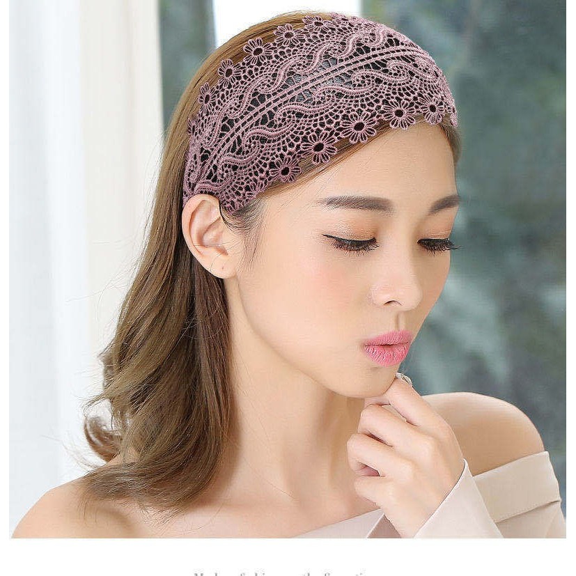Băng Đô Quấn Tóc Ren Rộng Phong Cách Dân Tộc Với Họa Tiết Hoa Vải Mềm Mại Cho Phụ Kiện Tóc Thời Trang