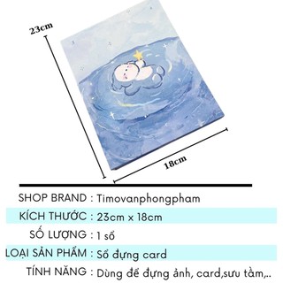 Sổ Đựng Card Album Ảnh Binder A5 6 Còng Hình Cún Cute Timo VPBL15