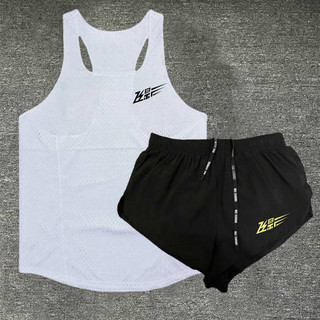 Flying Shadow Running Training Sports Suit Quick-Drying Men's and Women's Marathon Summer Racing Sleeveless Vest Track and Field Shorts i6Xp