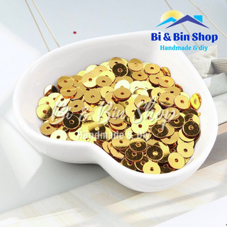 30g Kim Sa Phẳng 5mm Màu Kim Trang Trí, Đính Kết Trang Phục, Làm Phụ Kiện Thời Trang