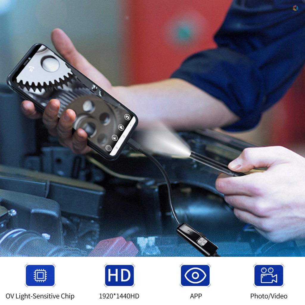 Camera nội soi có đèn, Kính tiềm vọng HD 1920P với 8 đèn LED có thể điều chỉnh Ống kính kép, Thay thế Camera kiểm tra chống nước IP67 cho iPhone iOS