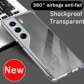 Ốp Điện Thoại Túi Khí Mỏng Cho Tecno Camon 40 Premier Camon40 40Pro 50Ultra Camon50Pro 4G 5G Vỏ Acrylic Trong Suốt Trong Suốt Vỏ TPU Mềm Ốp Lưng Camera Bảo Vệ Mặt Sau Chống Sốc