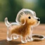 FUHUIOT Móc Khóa Tóc Thú Cưng, Hộp Bảo Quản Tóc Cho Chó Trong Suốt DIY, Móc Khóa Hoạt Hình Chải Lông Acrylic Puppy Mặt Dây Chuyền Trang Sức Quà Tặng