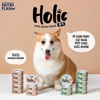 Pate Cho Chó Nutri Plan Holic Hàn Quốc Lon 85g/ chứa 200 triệu lợi khuẩn