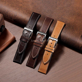 Dây đeo đồng hồ da bò chính hãng 20mm 22mm Dây đeo đồng hồ đa năng thay thế Dây đeo đồng hồ bằng da mềm cổ điển cho thạch anh Đồng hồ cơ Vòng đeo tay nam nữ Dây đeo cổ tay
