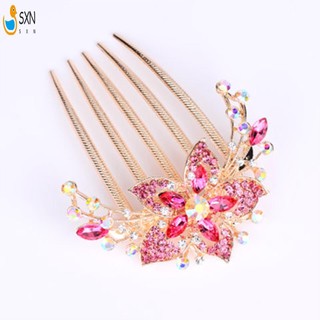 Lược Tóc Phong Cách Hàn Quốc Mũ Đội Đầu Lấp Lánh Với Kim Cương Giả Nhiều Màu Sắc Cho Phù Dâu Cưới Hẹn Hò Mua Sắm