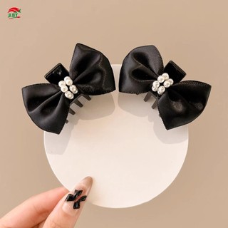 Nơ Mini Vuốt Tóc Kẹp Màu Giữ Thanh Lịch Nơ Hình Mũ Đội Đầu Cho Mỏng Vừa Dày Tóc
