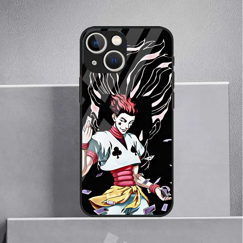 Hunter x Hunter hisoka 07 Vỏ Điện Thoại Kính Cho IPhone 16 15 14 13 12 11 Pro XR XS Max Plus Mini X XR 8 7 6s SE2 / 3