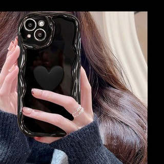 Ốp Điện Thoại Màu Trơn Họa Tiết Sóng Cho Huawei Pura 70 Pro 70 Ultra P60 P50 P40 P30 Mate 70 60 50 40 30 Pro P50E 3D Bánh Màu Đen Cặp Đôi Vỏ Chống Sốc