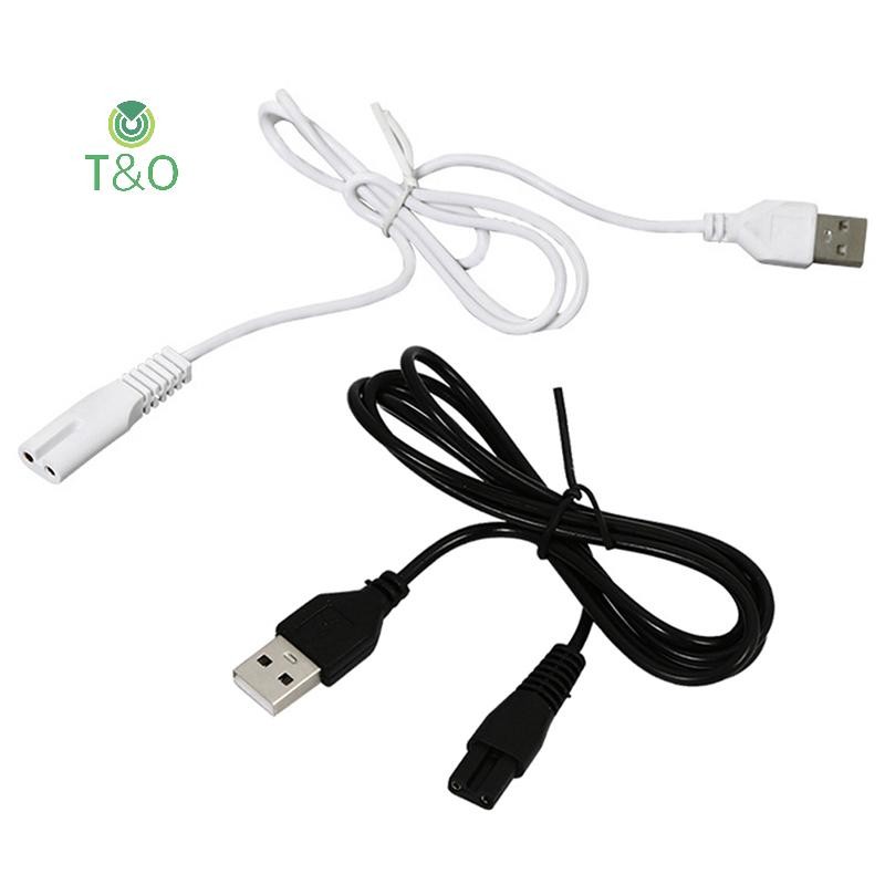 [T & O-t] Dây sạc cáp USB Bộ đồ lỗ đồng 5V đèn pin cạo râu dây tóc Lỗ đơn 1.8 [mới]