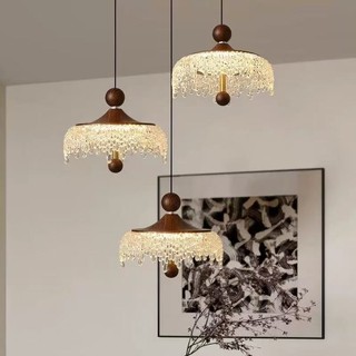 AIMI Đèn chùm pha lê Retro Trang trí nội thất LED Acrylic Phòng ngủ Đèn đầu giường Phòng ăn Đèn nhà bếp Thanh treo đèn