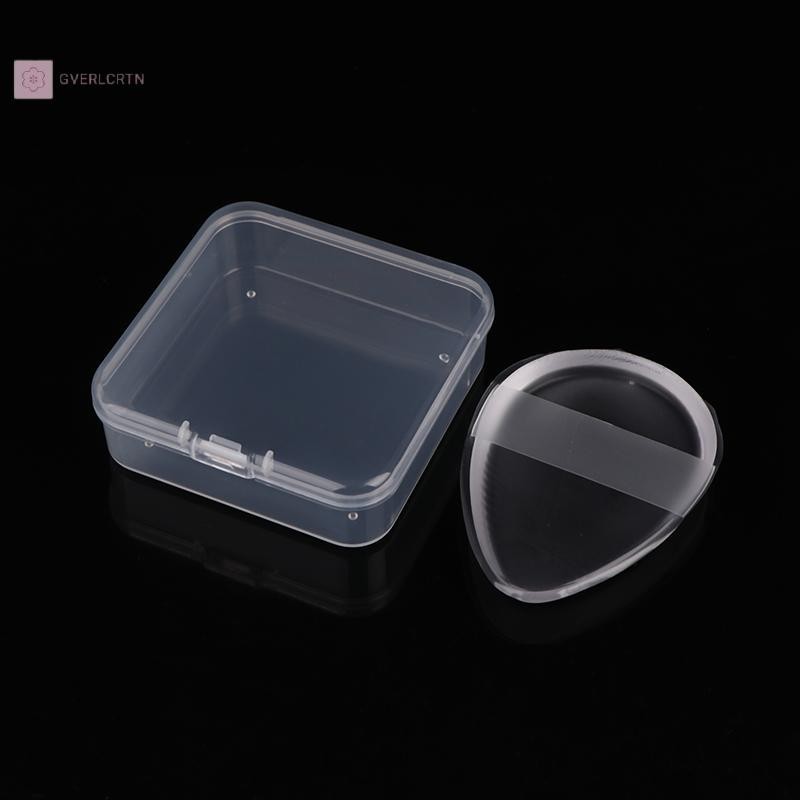 GVERLCRTN 1 Cái Gel Silicone Trong Suốt Puff Sponge Face Concealing Mỹ Phẩm Puff Phụ Kiện Cho Kem Nền BB Cream [8C]