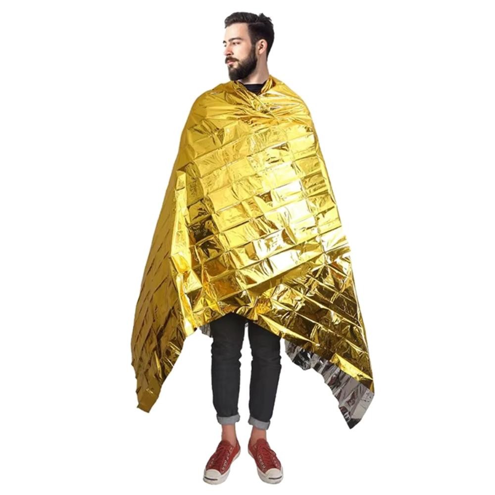Chăn giữ nhiệt CQCJ - Mylar tái sử dụng, chống gió, lý tưởng cho cắm trại và đi bộ đường dài