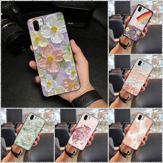 Bọc Toàn Bộ Vỏ Điện Thoại Chống Bụi Bẩn Cho Sharp Aquos R2 / SHV42 / SH-03K Bền Chống Sốc Chống Bụi TPU Hoạt Hình Túi Điện Thoại Bảo Vệ Chống Va Đập Tranh Sơn Dầu Hoa Chống Thấm Nước Dễ Thương