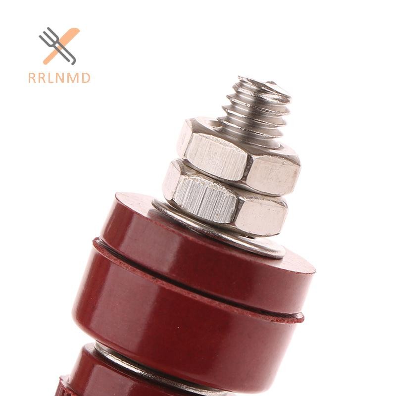 RRLNMD M6 Thiết Bị Đầu Cuối Bài Bằng Đồng Khối Thiết Bị Đầu Cuối Loại 333 Ren Vít Đỏ Và Đen Nhiệt Độ 6 Mm Đồng Vít MỚI