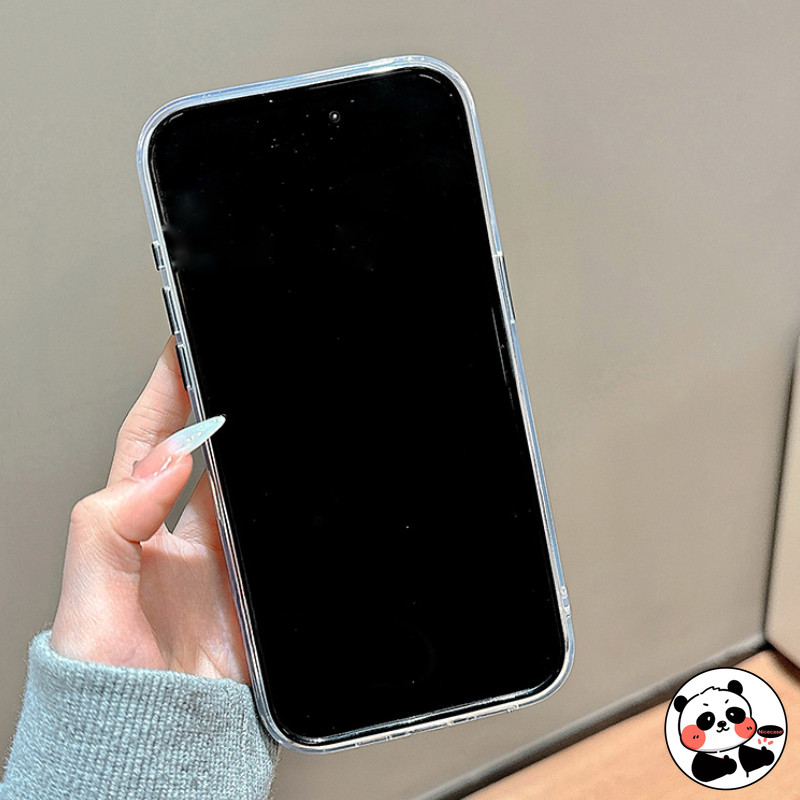 Ốp Điện Thoại Viền Màu Cho Redmi Note 14 13 11 Pro Plus 12 Turbo Pro 11S Pro + 5G 4G Ốp Lưng Sang Trọng Dễ Thương Đơn Giản Trong Suốt Chống Rơi Vỏ Mềm
