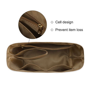 Lớp lót giấy DuPont chống nước có khóa kéo, phù hợp cho túi xách Longchamp S/M/L, túi đựng bên trong, phụ kiện định hình