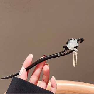 Cổ Sen Gỗ Đàn Hương Kẹp Tóc Nữ Phong Cách Trung Hoa Bước Lắc Tua Rua Tóc Đơn Giản Cao Cấp Phụ Kiện Tóc