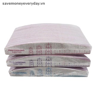 [savemoneyeveryday] 1 Cái Móng Tay Bằng Gỗ Nửa Trăng Chống Mài Mòn Giấy Nhám Đôi Với Quy Mô Tập Tin Móng Tay Dụng Cụ Đánh Bóng [vn]