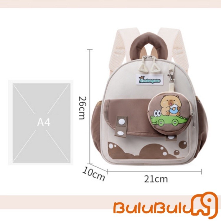 balo cho bé màm non (3-5 tuổi) bé trai bé gái, Túi đi học nhẹ in hình hoạt hình dễ thương khi đi chơi