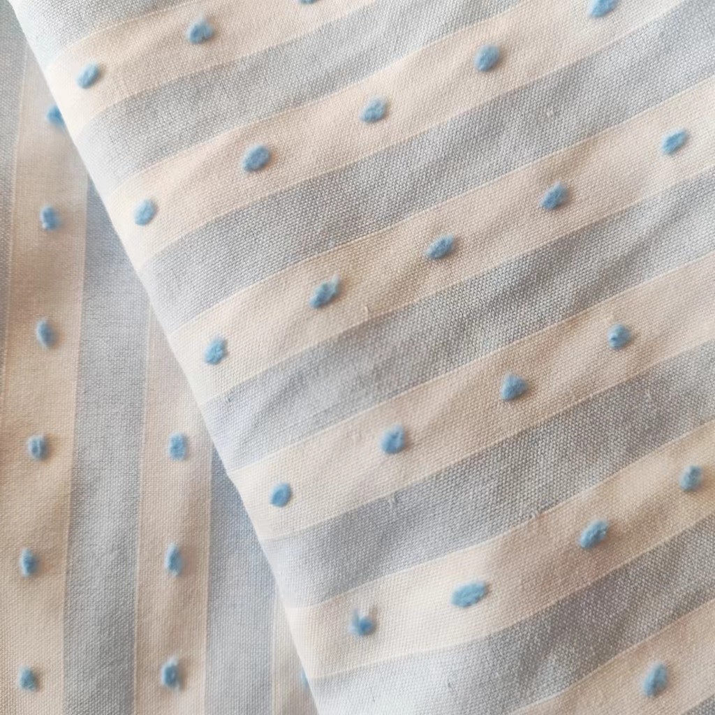 Hàn Quốc Chấm Màu Dệt Vải Cotton Polyester Tự Làm Quần Áo Trẻ Em Quần Áo Nữ May Rèm Túi Tóc Vòng Vải 50 * 145cm TJ22923