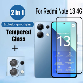 Kính cường lực bảo vệ màn hình 2 trong 1 Redmi Note 13 4G cho Xiaomi Redmi Note 13 12 14 Pro 4G 5G có ống kính máy ảnh