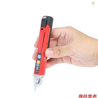 Máy kiểm tra điện áp AC không tiếp xúc cầm tay UNI-T Hình chữ V ~ Máy dò cảnh báo có báo động âm thanh và ánh sáng và đèn pin LED