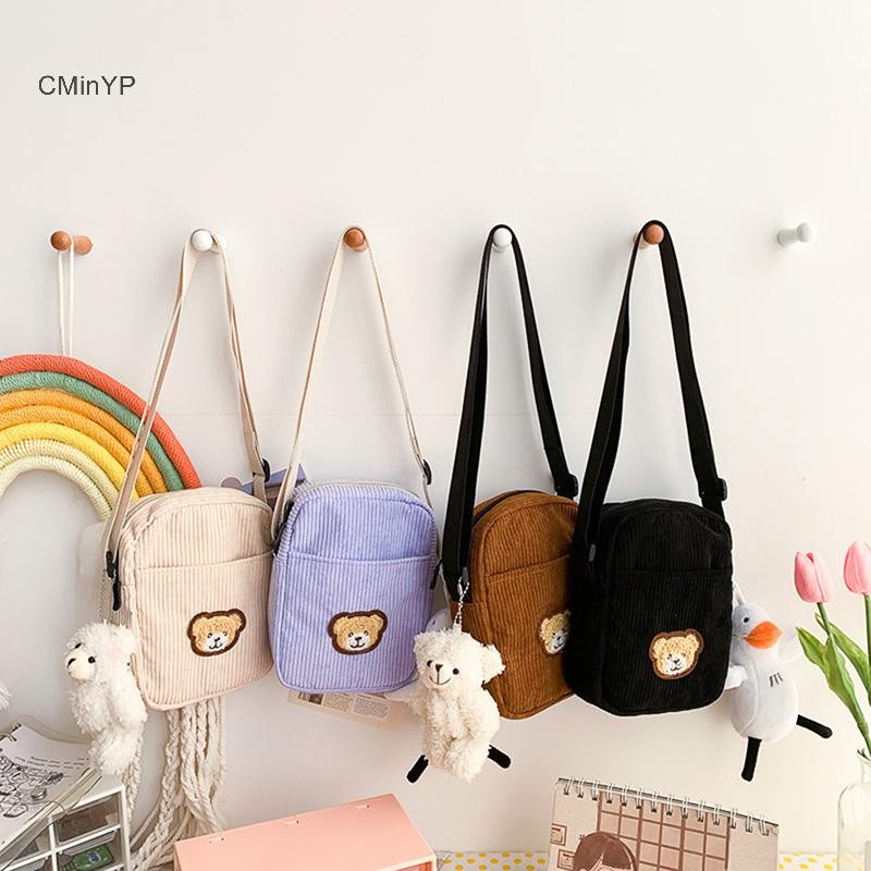 CMinYP Di Động Gấu Vải Bảo Vệ Điện Thoại Túi Đeo Ngang Điện Thoại Di Động Ví Đựng Tiền Xu Thời Trang Đeo Ngang Túi Nhỏ Vải Bảo Vệ Vinh Quang Túi