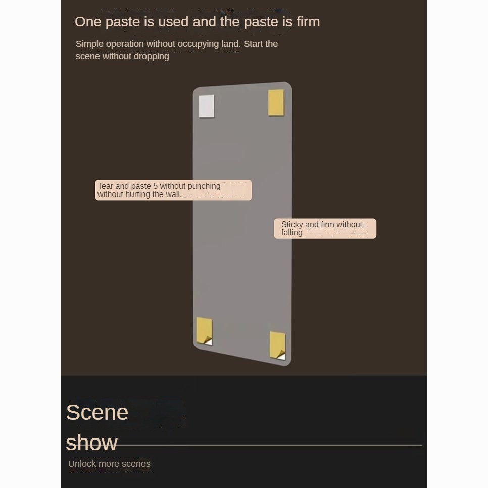 Acrylic Mềm Gương Treo Tường Tự Dính Full-Body Gương Tủ Quần Áo Gương An Toàn Chống Cháy Nổ Nhà Ký Túc Xá