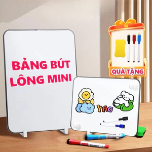 Bảng Từ Trắng Cầm Tay Mini Cho Ghi Chú, Học Tập, Bảng Viết Bút Lông Xoá Dễ Dàng, Hút Nam Châm Tốt