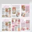 Set 50 Giấy Nền Trang Trí Sổ Bullet INS Hàn Quốc DIY Giấy Báo Dán Tường Phong Cách INS