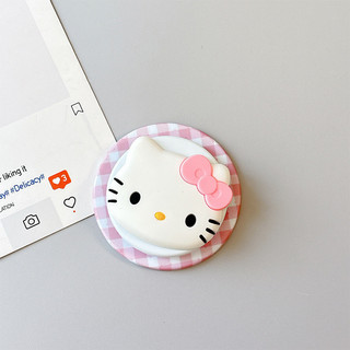 Lưới KT Cat Tròn Từ Tính Giá Đỡ Điện Thoại Cho IPhone 16 15 14 13 12 Pro Max 14 Plus Có Thể Gập Lại Pop Ring Grip Co Giãn Để Bàn Đứng P2