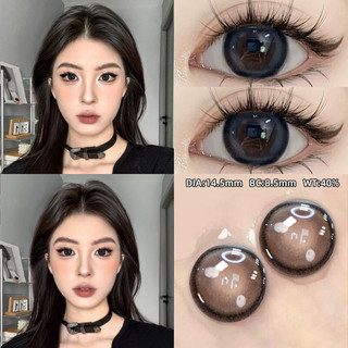 YI TONG NIAN Ngọc Trai Đen Mắt To Nhiều Màu Sắc Mắt 14.5 Mm Đường Kính Lớn Chăm Sóc Ống Kính Tiếp Xúc Mắt Cô Gái Trang Điểm Cùng Ngày Giao Hàng