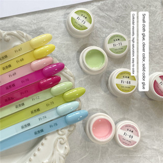 XEIJAYI Dòng keo vải nhỏ, gel móng tay màu macaron, keo phototherapy đóng hộp cho nghệ thuật làm móng, cho tiệm làm móng, 67-81 màu