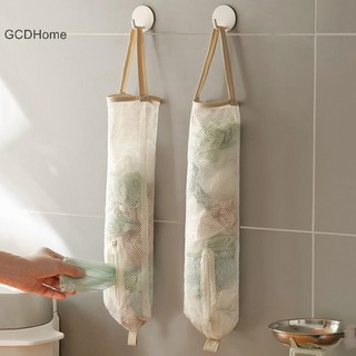 GCDHome Túi Đựng Rác Trái Cây Và Rau Túi Bảo Quản Phụ Kiện Nhà Bếp Treo Tường Lưới Tỏi Hành Gừng Túi Bảo Quản HOT