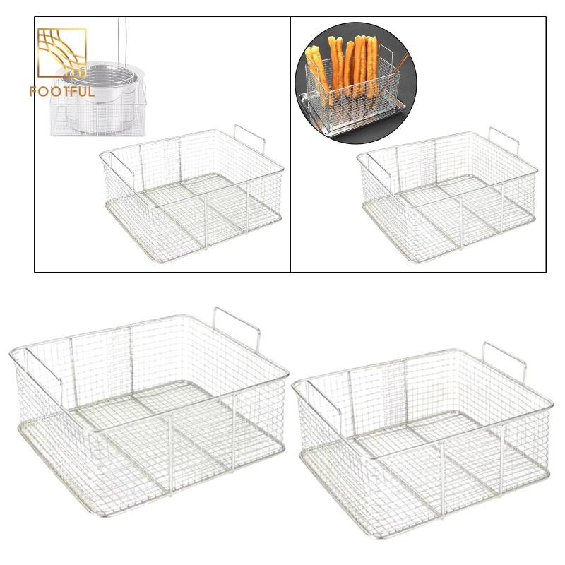 Giỏ đựng nước chiên vuông Giỏ thoát dầu chiên dày Nhà bếp