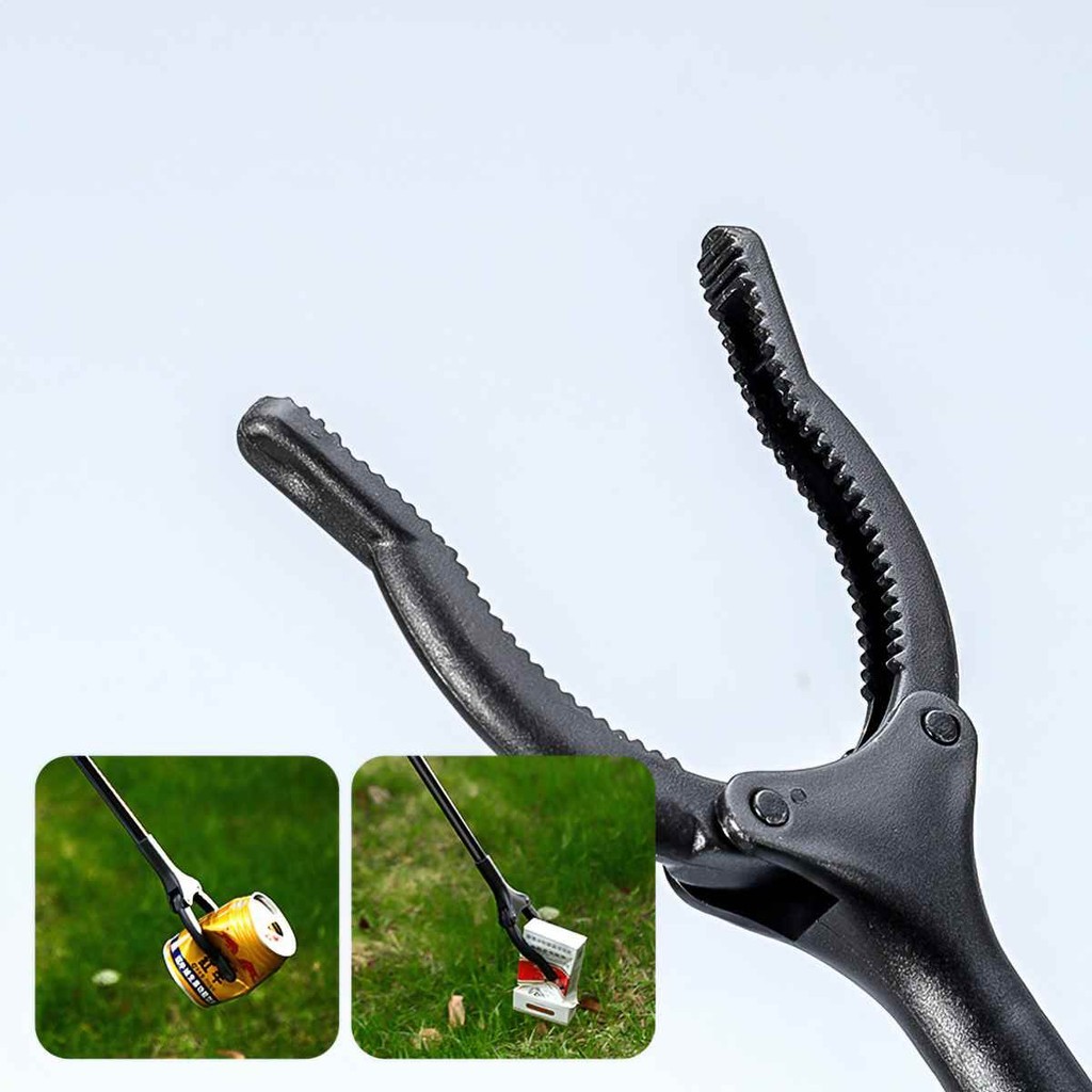 Cây / Gậy gắp rác/ cây lấy đồ quần áo inox thương hiệu,Cây Gắp Thông Minh Kẹp Gắp Rác Cán Dài Nhựa - FE123