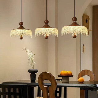 AIMI Đèn chùm pha lê Retro Trang trí nội thất LED Acrylic Phòng ngủ Đèn đầu giường Phòng ăn Đèn nhà bếp Thanh treo đèn
