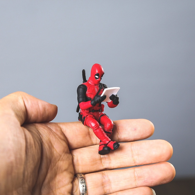 Deadpool Trang Trí Xe Hơi Marvel Bảng Điều Khiển Đồ Chơi Avengers Hình Để Trang Trí Nội Thất Chuyển Động Tự Động