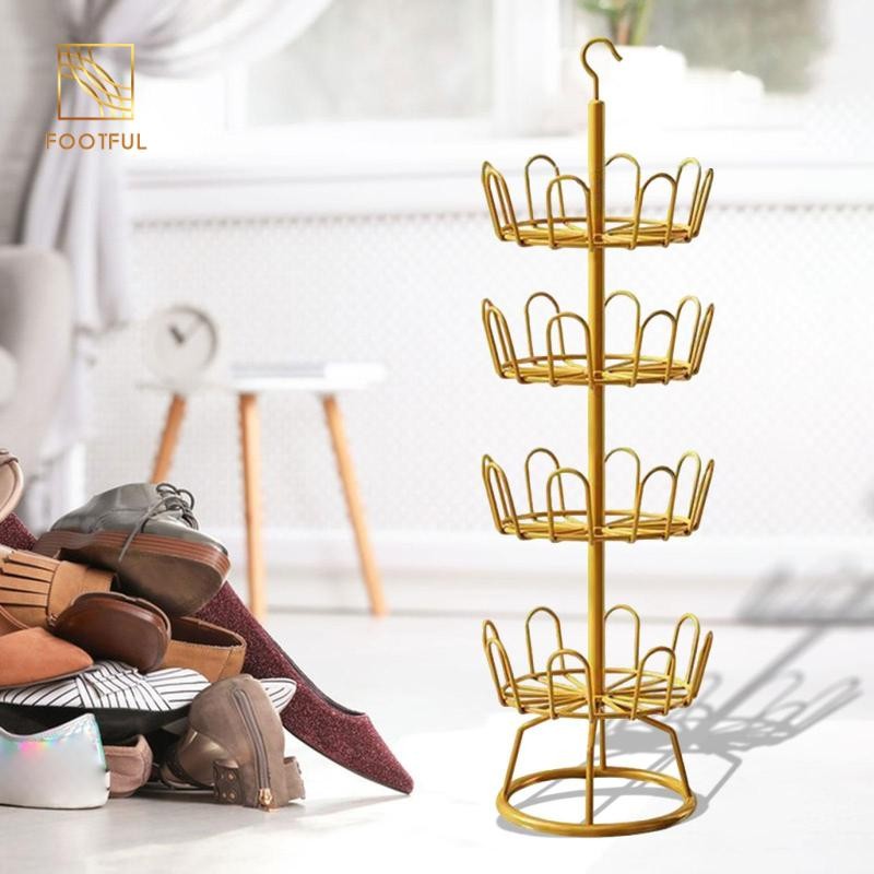 Giá Để Giày Xoay Đa Năng, Kệ Sắp Xếp Giày Tròn Cho Trang Trại, Phòng Giặt