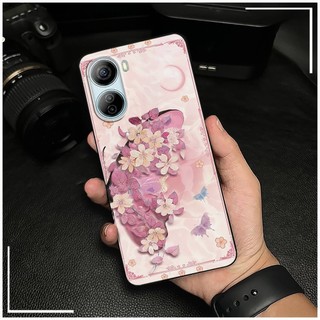Phim Hoạt Hình Bền Đẹp Ốp lưng ZTE Libero 5G IV / Nubia Ivy Chống Bụi Bẩn TPU Túi Điện Thoại Chống Thấm Nước Bọc Toàn Bộ Chống Sốc Graffiti Hoa Tranh Sơn Dầu Mặt Sau Chống Va Đập Dễ Thương