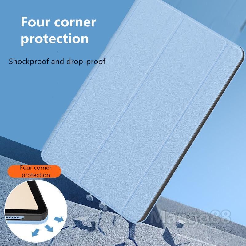 Ốp Lưng Cho Xiaomi Redmi Pad 2 SE 9.7 Inch 2026 Redmi Pad 2 9.7 Inch 2026 Mềm TPU Cảm Giác Da Đánh Thức Ốp Lưng TPU Mềm Chống Sốc Ba Lần Gấp Đứng Vỏ Lật Máy Tính Bảng